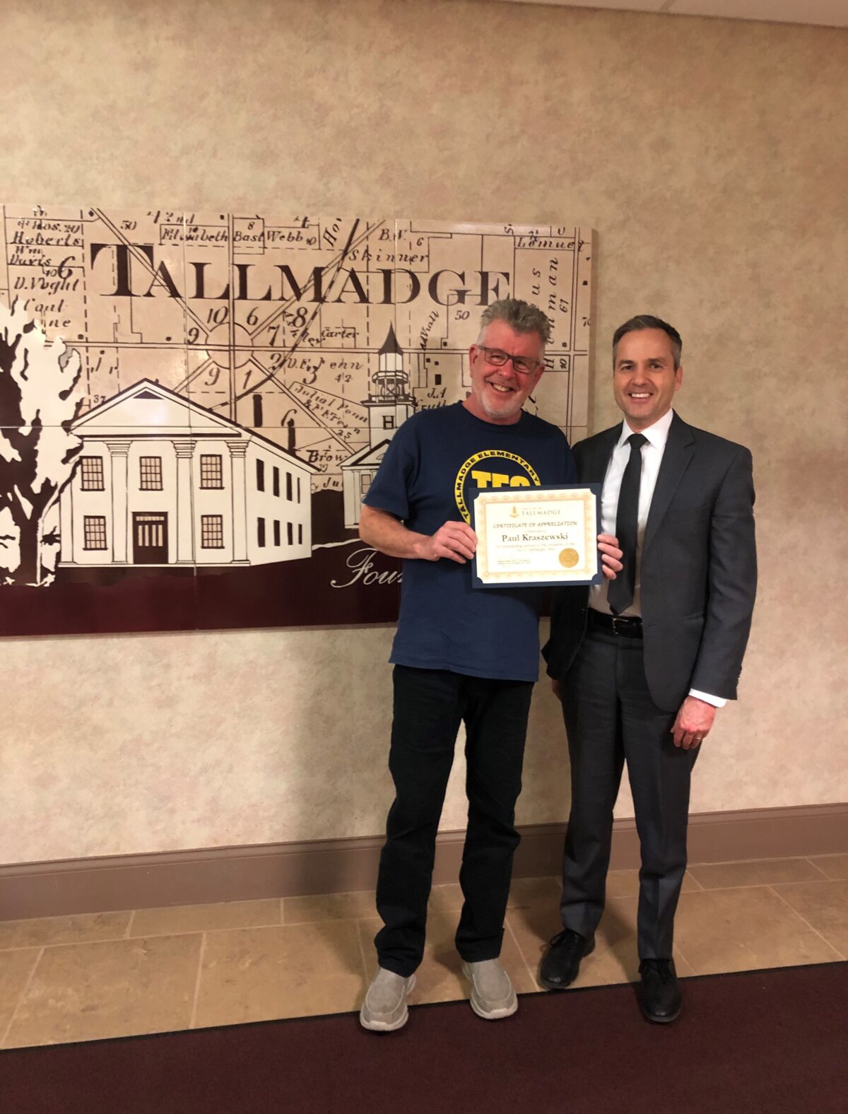 Petermann Bus Driver Paul Kraszewski Recognized for Excellent Service by the City of Tallmadge, Ohio