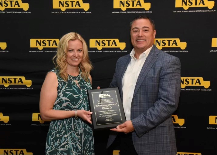 Durham School Services Awarded NSTA’s 2022 Go Yellow, Go Green Award for Strong Commitment to Clean, Green Fleets
