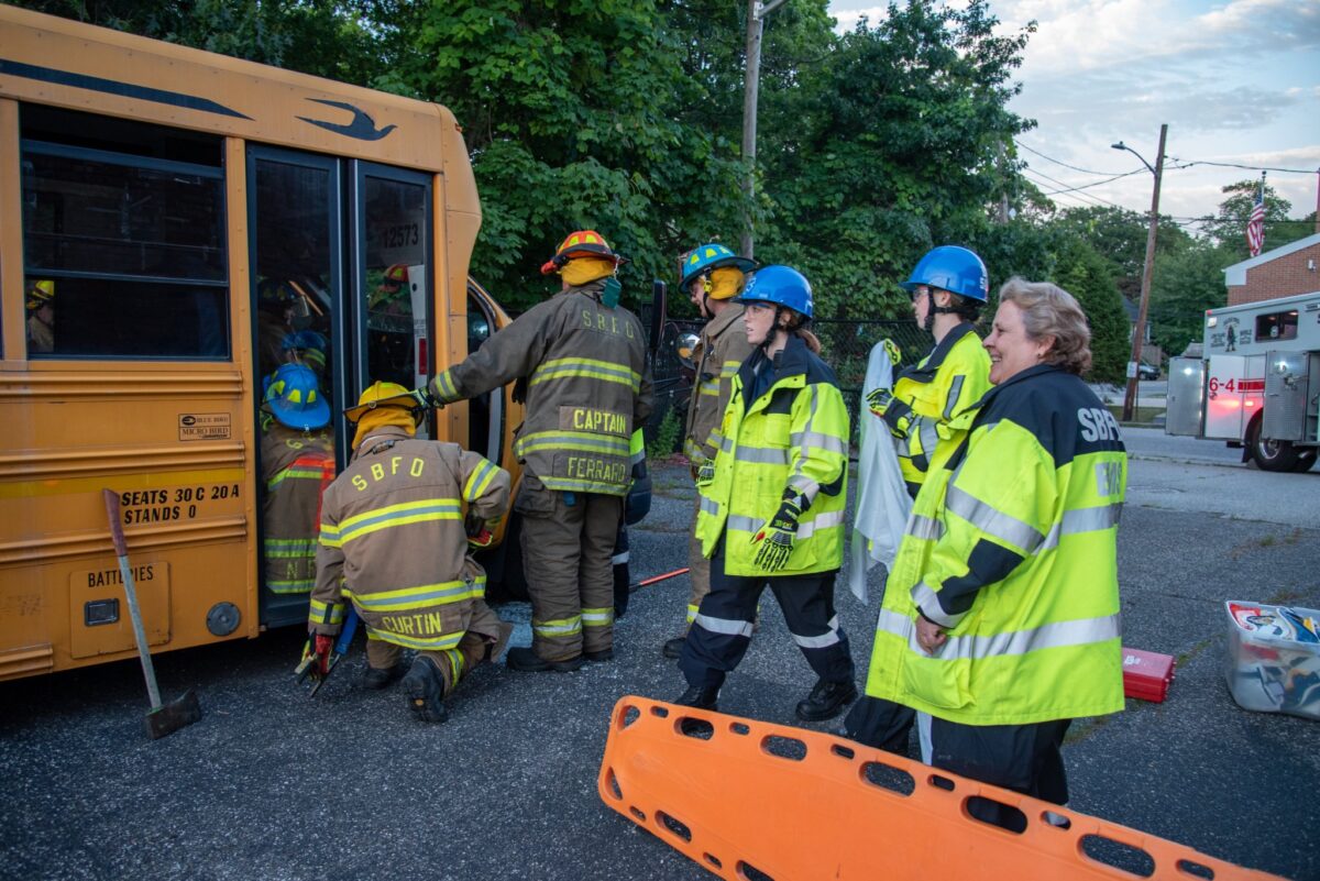 Durham School Services Donates School Bus to New York’s Sound Beach Fire Department for Critical, Life Saving Extrication Safety Training