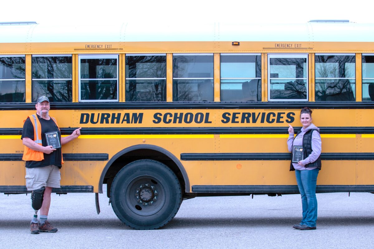 Durham School Services Team Members Presented with Distinguished Love the Bus Award by the Idaho Department of Education